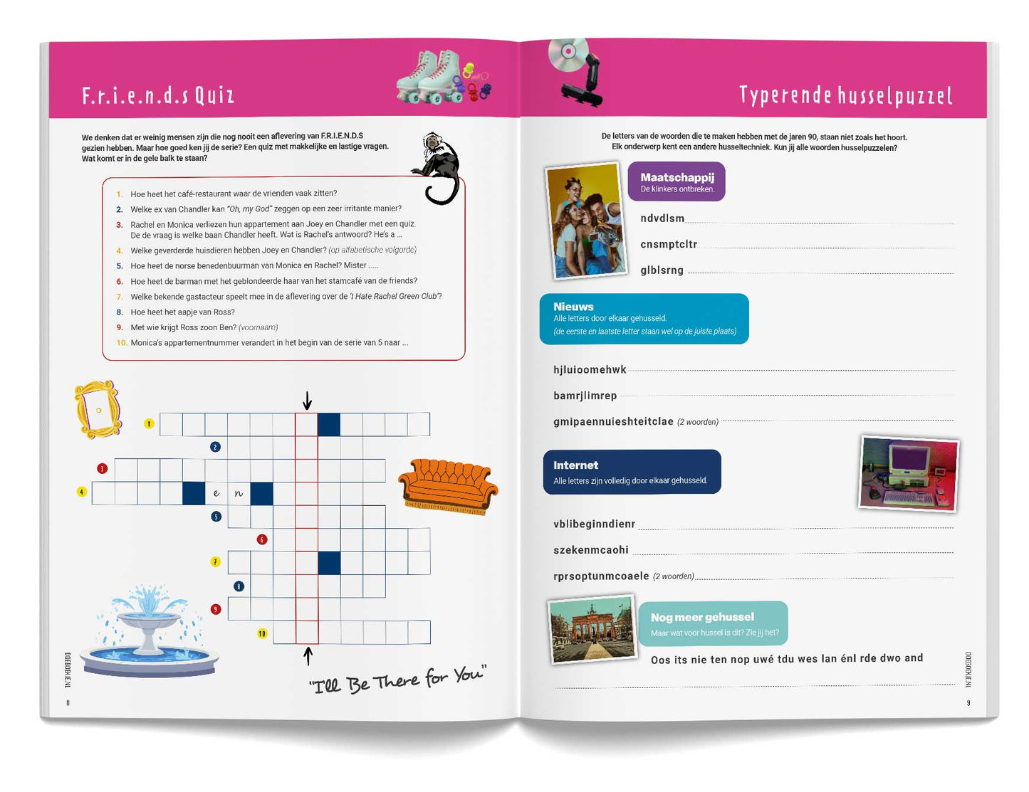 NIEUW Super Coole Jaren 90 Doeboek | voor volwassenen