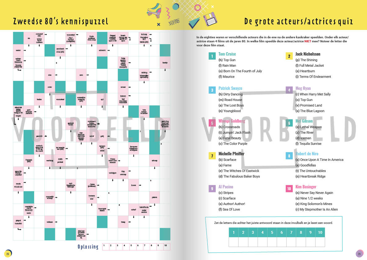 Onwijs Gaaf Jaren 80 Doeboek | voor volwassenen
