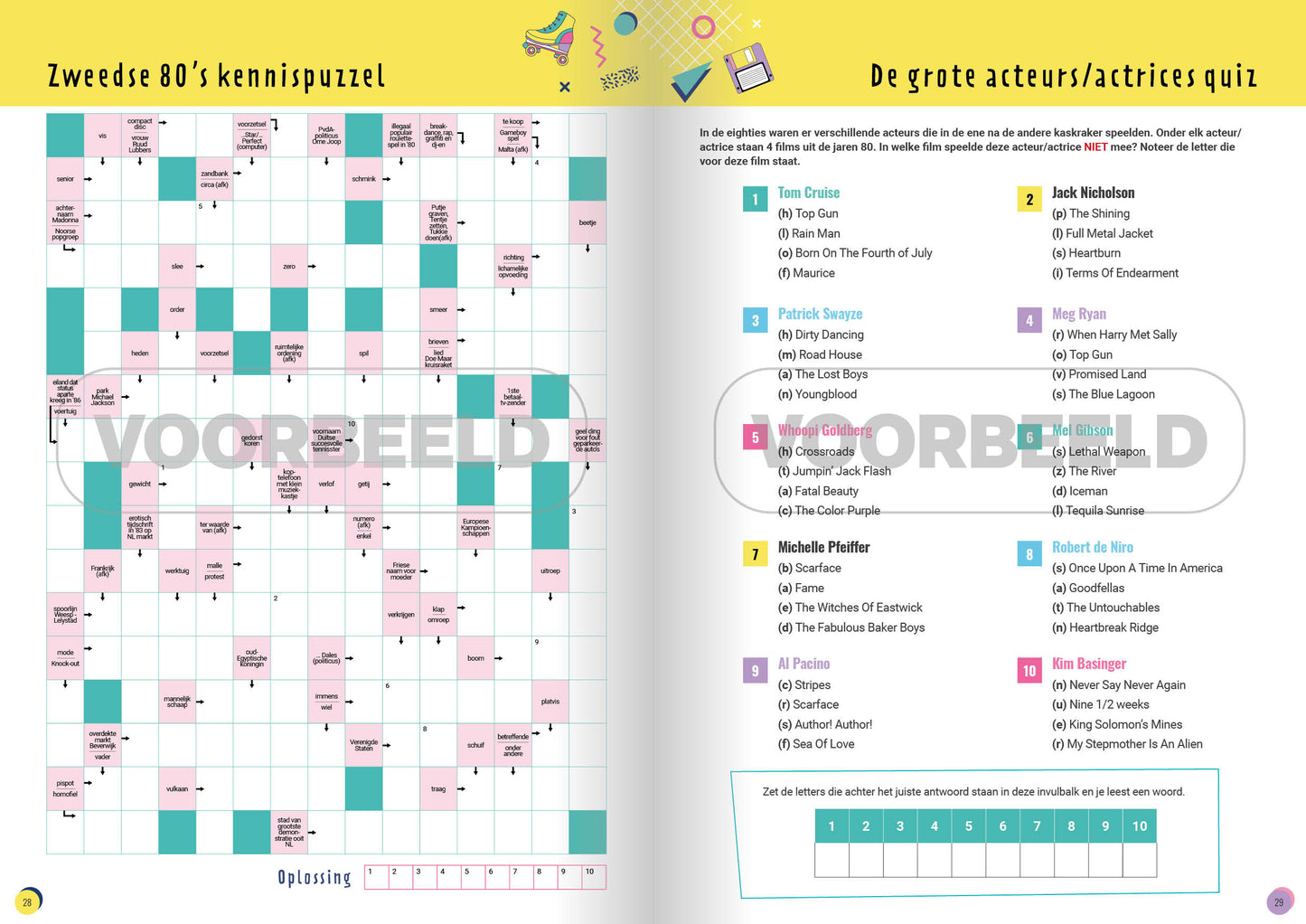 Onwijs Gaaf Jaren 80 Doeboek | voor volwassenen
