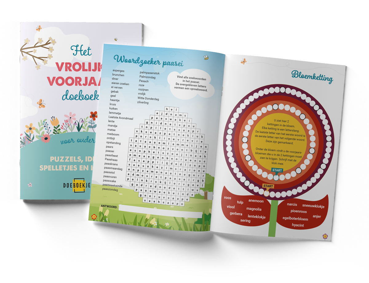 Vrolijk Voorjaar Doeboek | voor ouderen