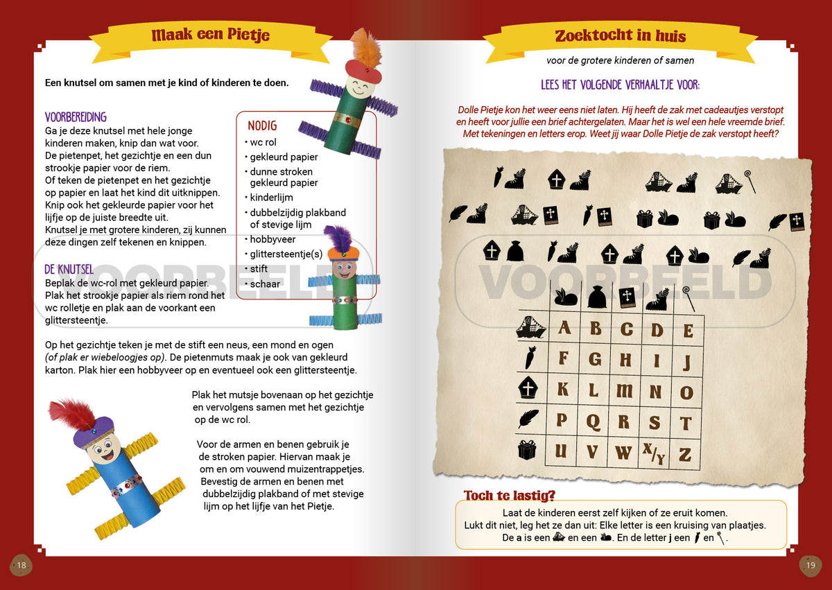 Set van 2 Sinterklaas Doeboekjes | voor ouders en voor kinderen