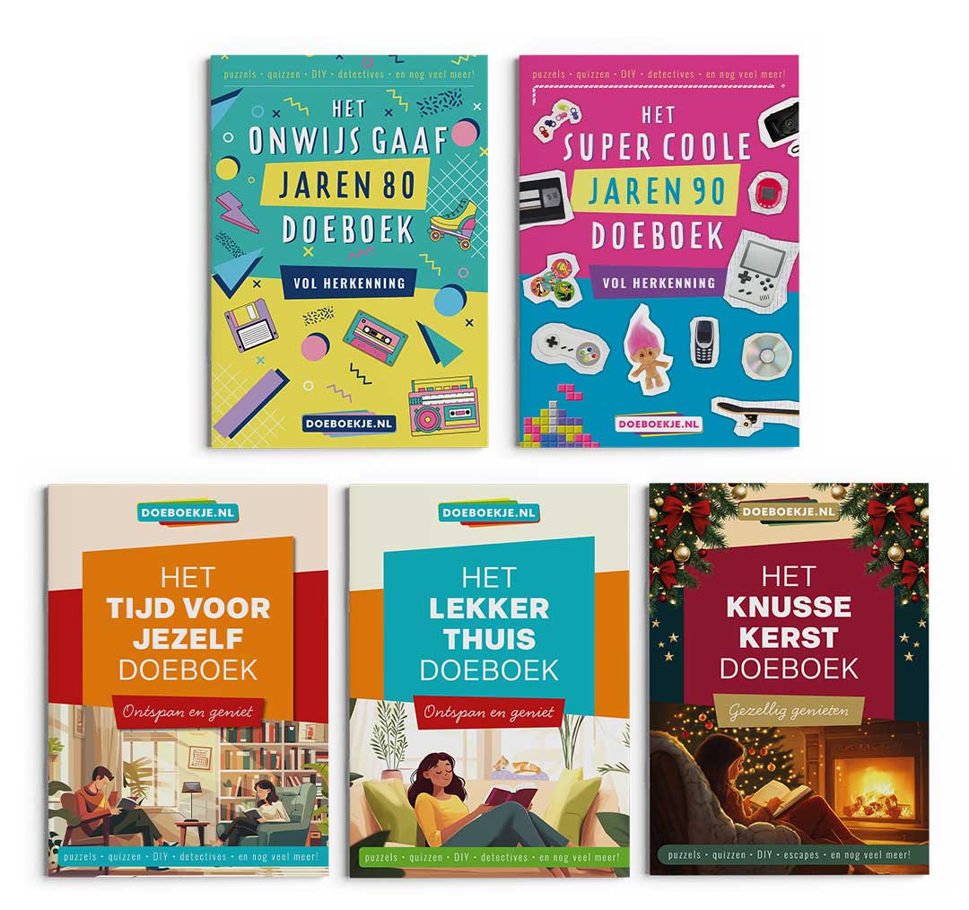 Voordeelpakket 5 doeboeken | voor volwassenen