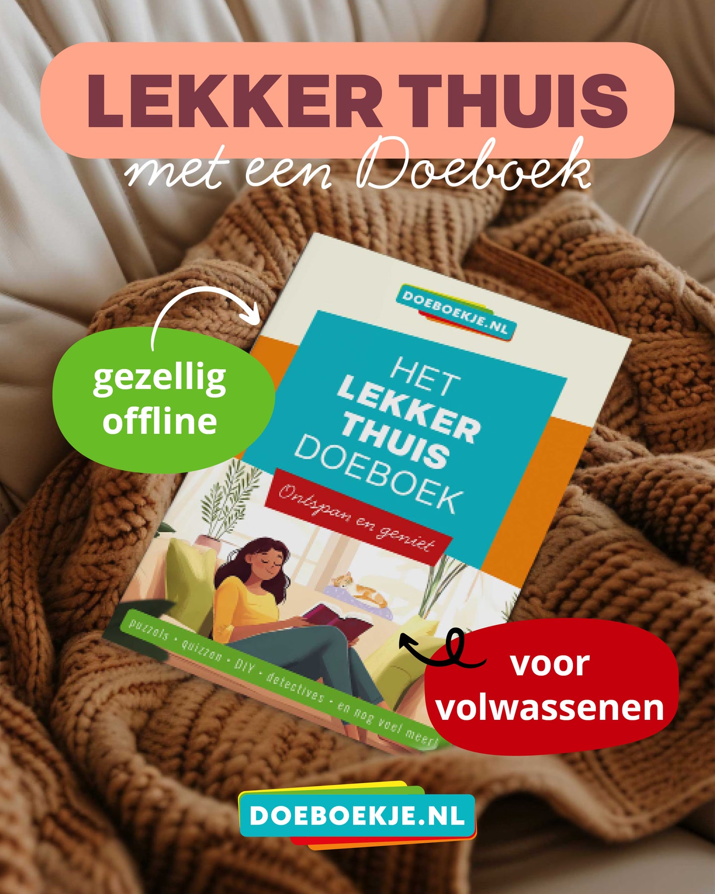 Lekker Thuis Doeboek (nieuwe cover) | voor volwassenen