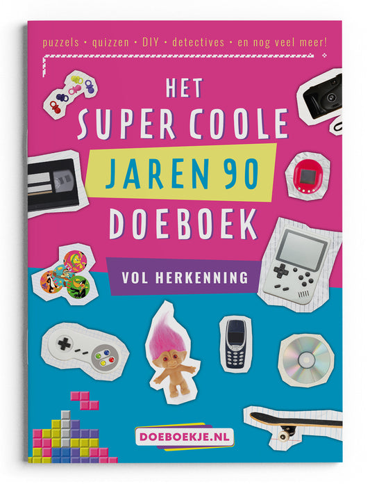 NIEUW Super Coole Jaren 90 Doeboek | voor volwassenen
