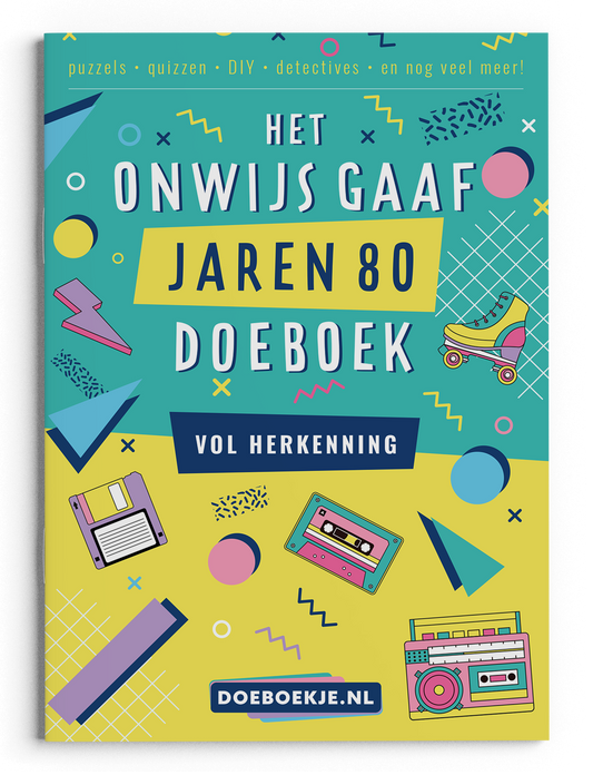 Onwijs Gaaf Jaren 80 Doeboek | voor volwassenen