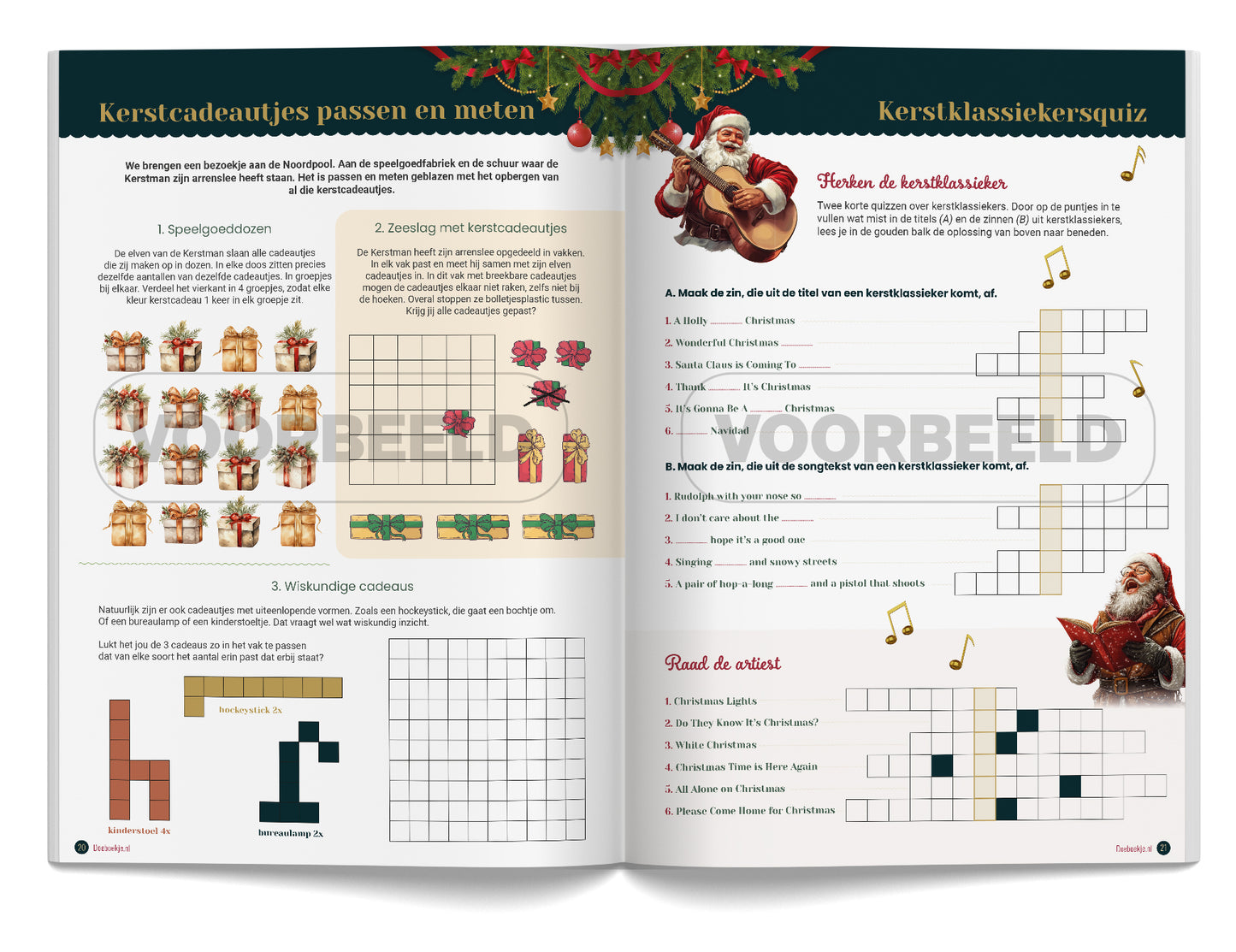 Knusse Kerst Doeboek | voor volwassenen