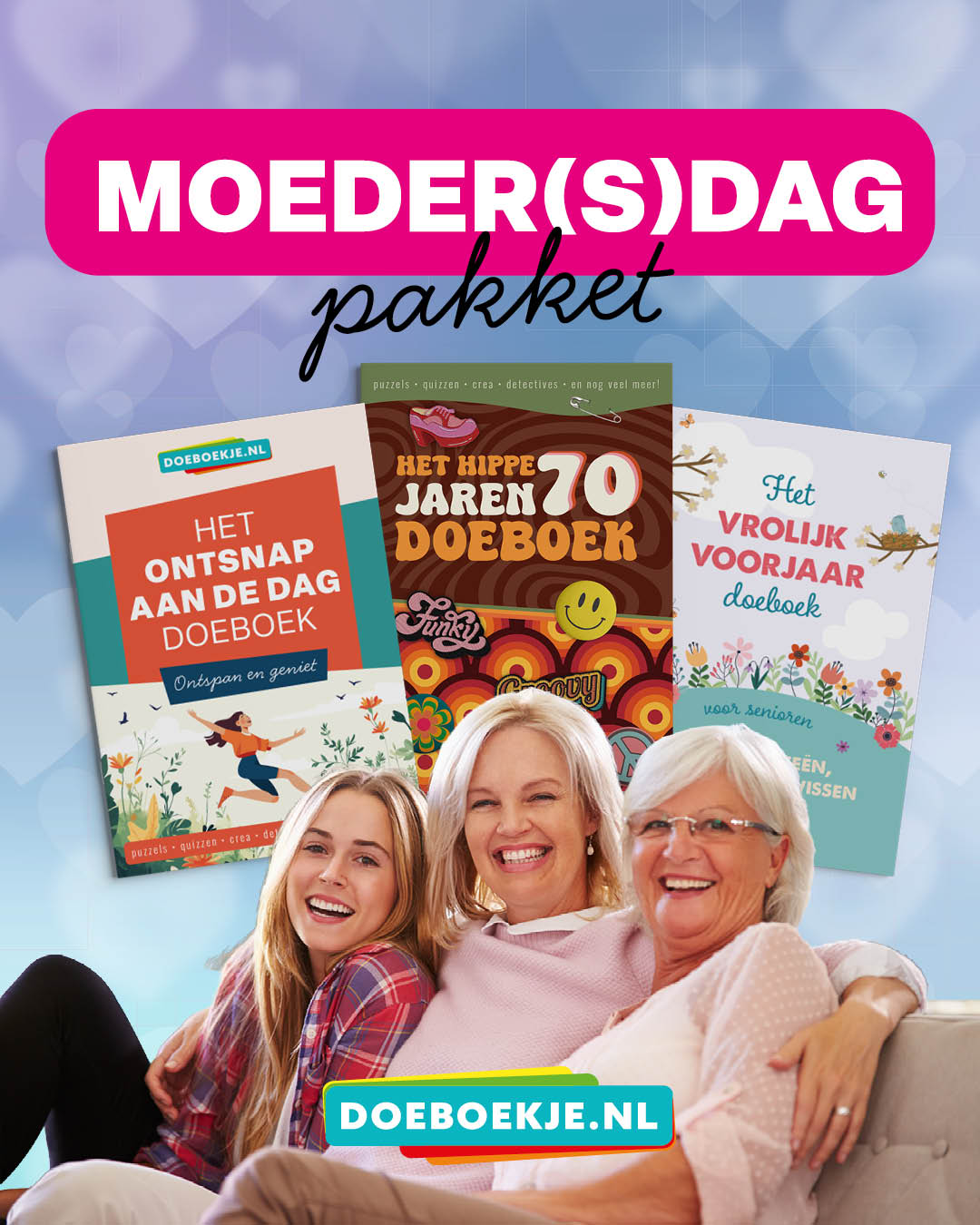 AANBIEDING | Moederdag(s)pakket voor 3 generaties moeders | voordeeltrio