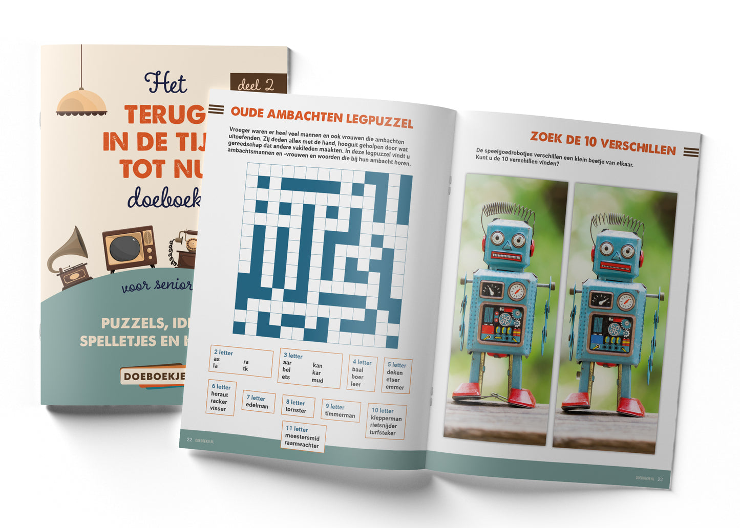 Terug in de Tijd tot Nu Doeboek Deel 2 | voor senioren