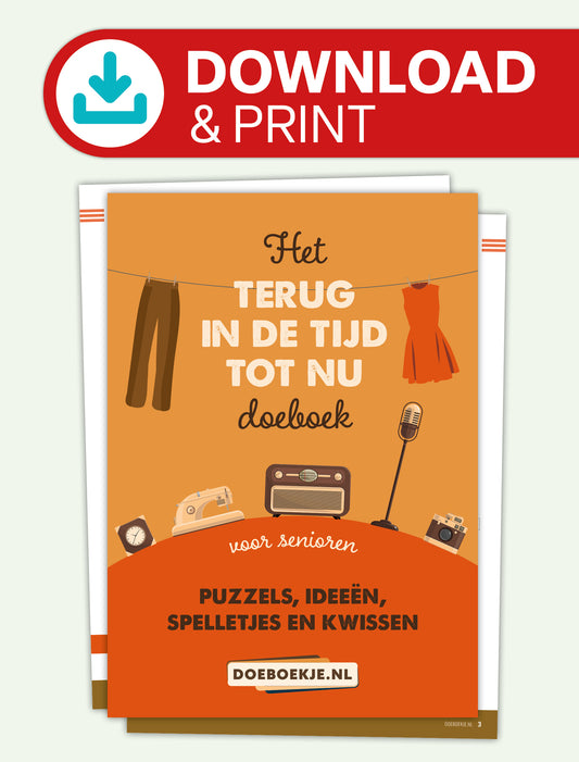 DOWNLOAD & PRINT • Terug in de Tijd Doeboek | voor senioren