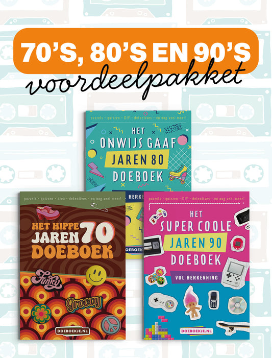 70’s, 80’s en 90’s voordeelpakket | voor volwassenen