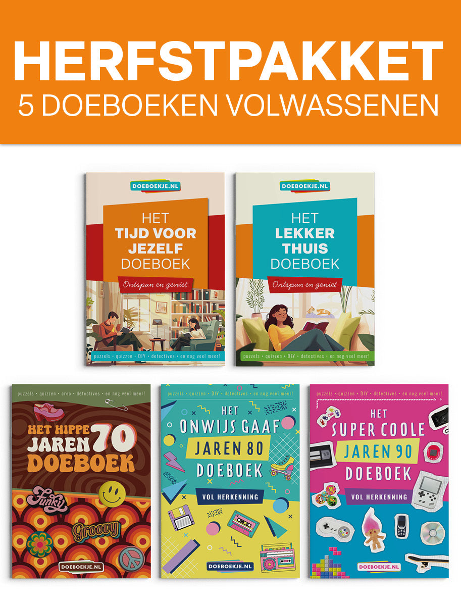 Herfstpakket 5 doeboeken | voor volwassenen
