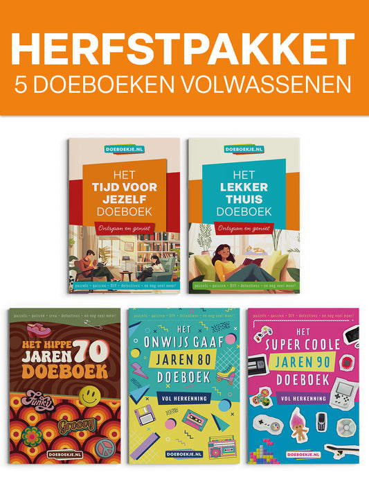 Herfstpakket 5 doeboeken | voor volwassenen