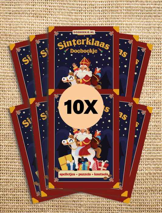 Set van 10 Sinterklaas Doeboekjes | voor kinderen