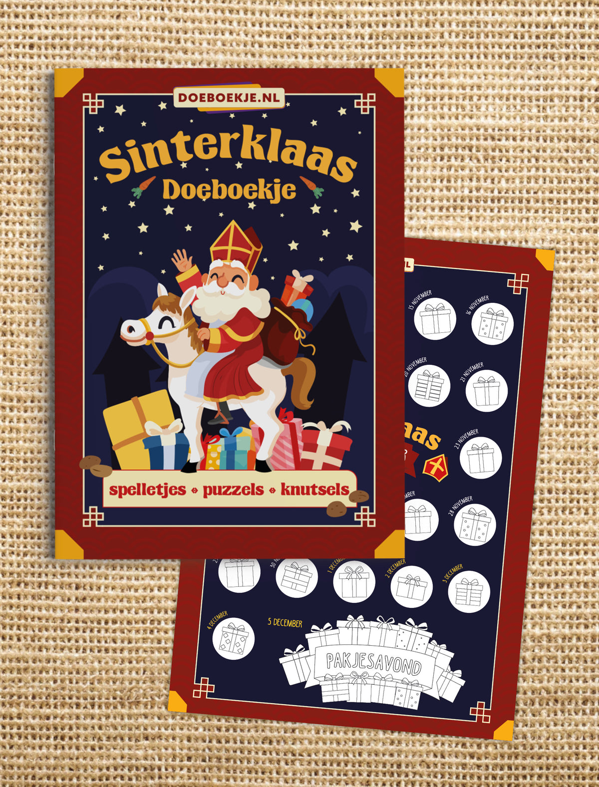 Set van 2 Sinterklaas Doeboekjes | voor ouders en voor kinderen