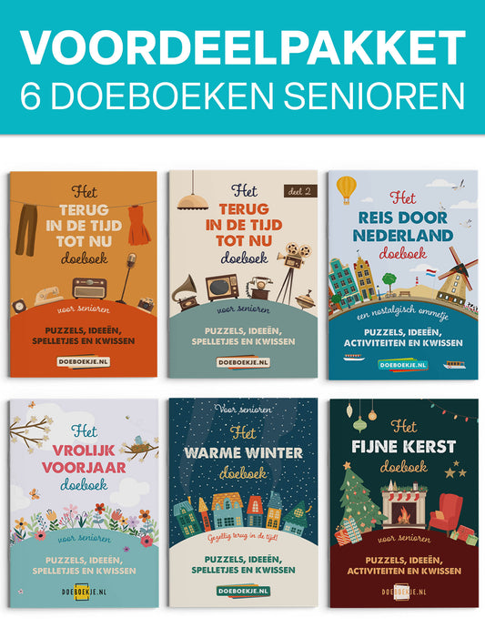 Voordeelpakket 6 doeboeken | voor ouderen